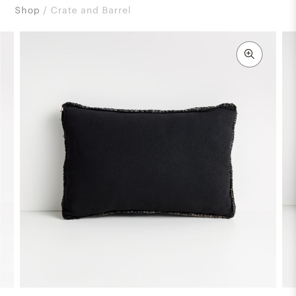 Crate&Barrel Accents Set Of Two Crate And Barrel Raffia Pillowcase